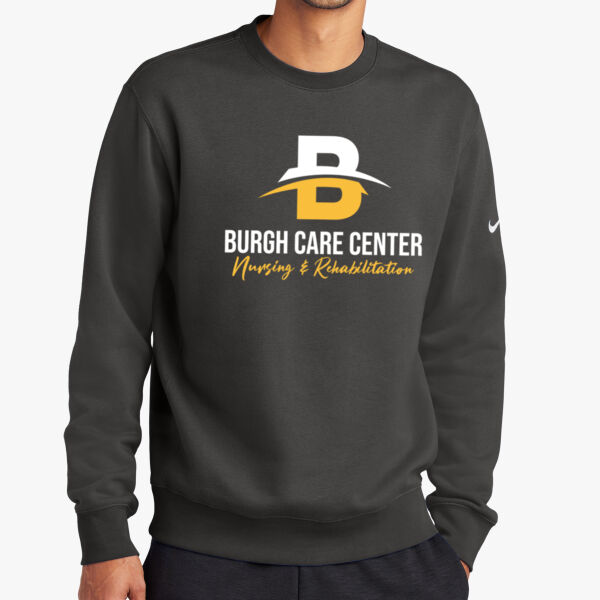 nike club fleece swoosh crew Thumbnail